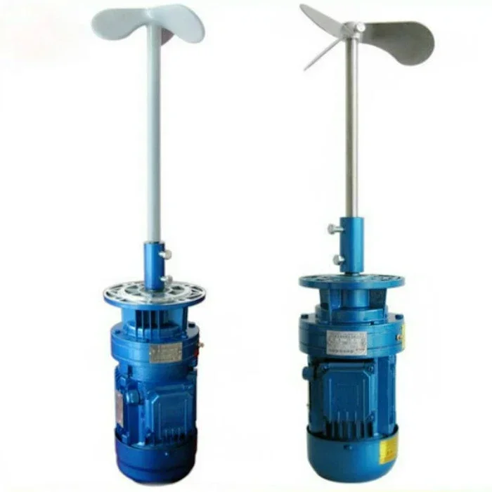 Sewage liquid dosing mixer vertical reducer industrial chemical detergent dosing bucket agitator motor pump