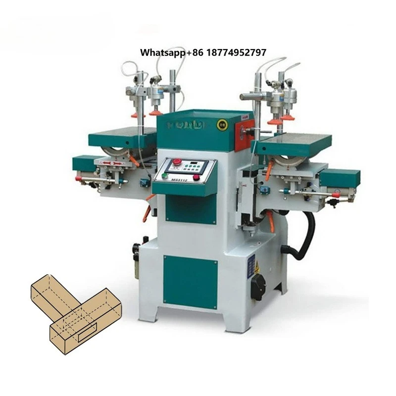 NEWEEK Industrial Woodworking Tenoning Machine Mortise and Tenon Machine Cabinet Tenon Punching Eye Drilling Machine