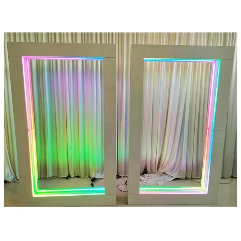 Factory custom metal background display stand magazine photography box wedding event