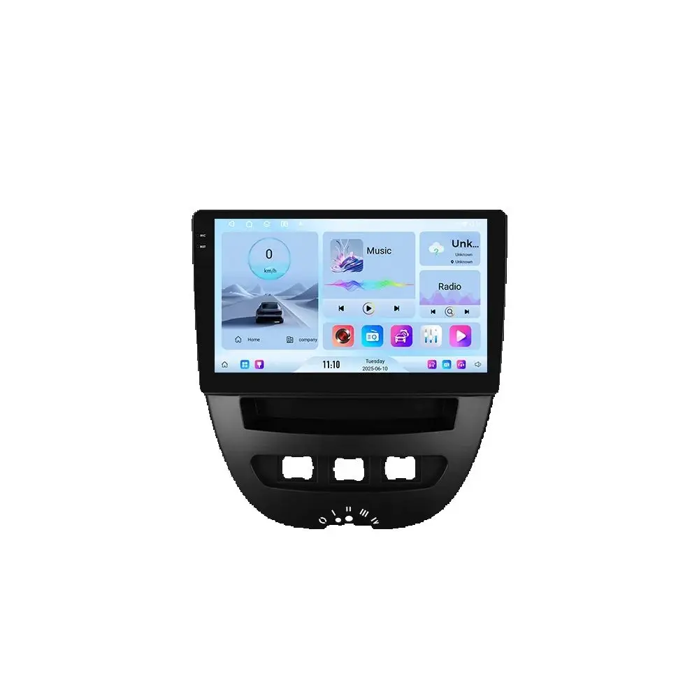 OSSURET Android Autoradio Speler voor Peugeot 107 Toyota Aygo Citroen C1 Auto Multimedia Draadloze Carplay Audio door Snapdragon 6115 - afbeelding 2