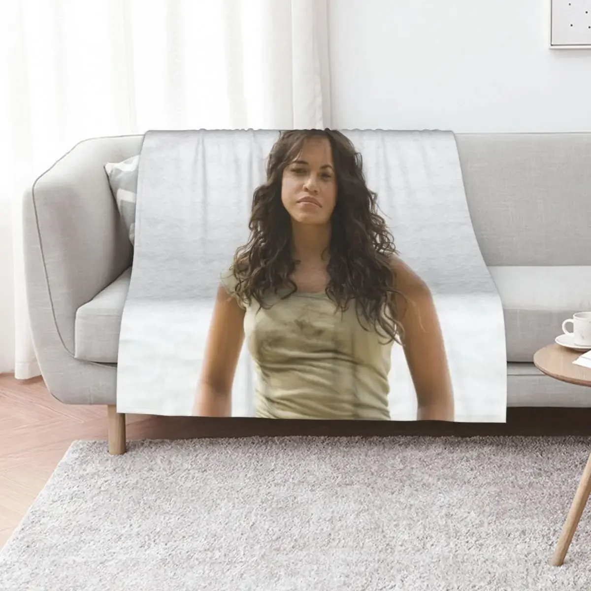 

michelle rodriguez Throw Blanket Plush warm for winter valentine gift ideas blankets ands Blankets