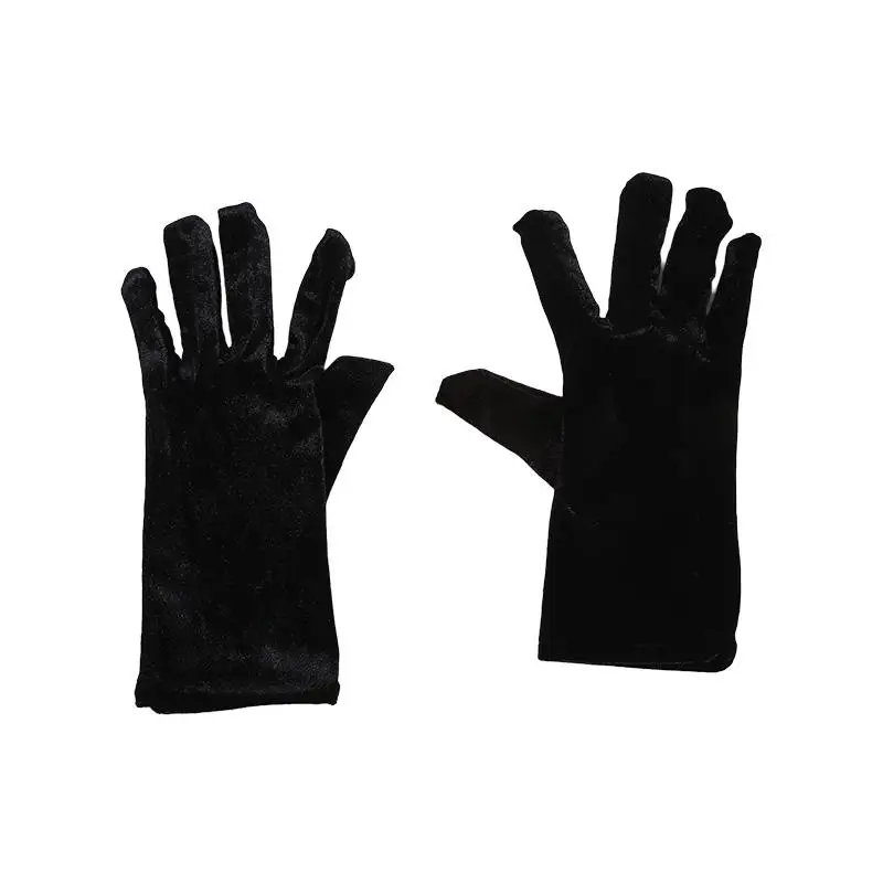 AliExpress Warm Gloves For Women In Autumn and Winter Gold Velvet Elastic Velvet Gloves For Outdoor Cycling Warm Driving Glove Flat Mouth