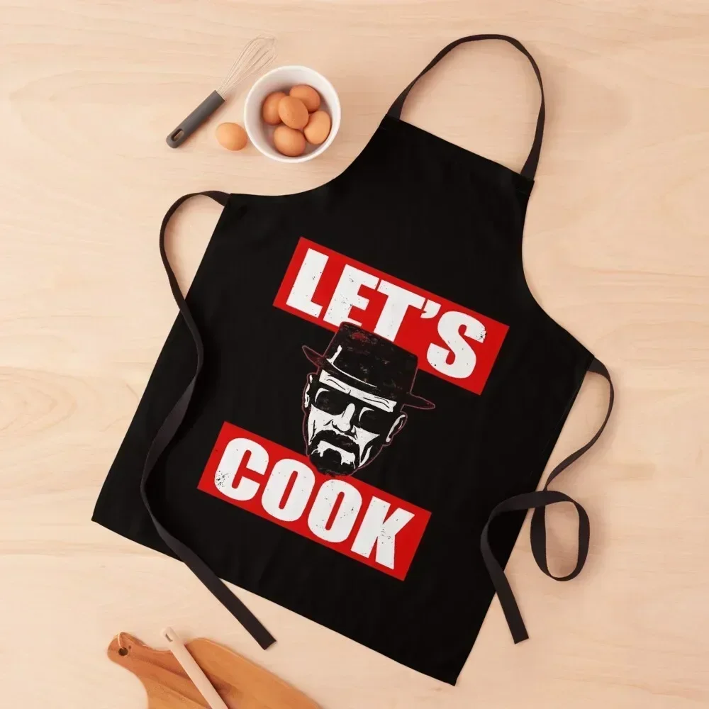 

Let_s Cook Bad-Heisenberg Apron Kitchen For Man waterproof for women Waiter Uniforms Kitchen And Household Goods Apron