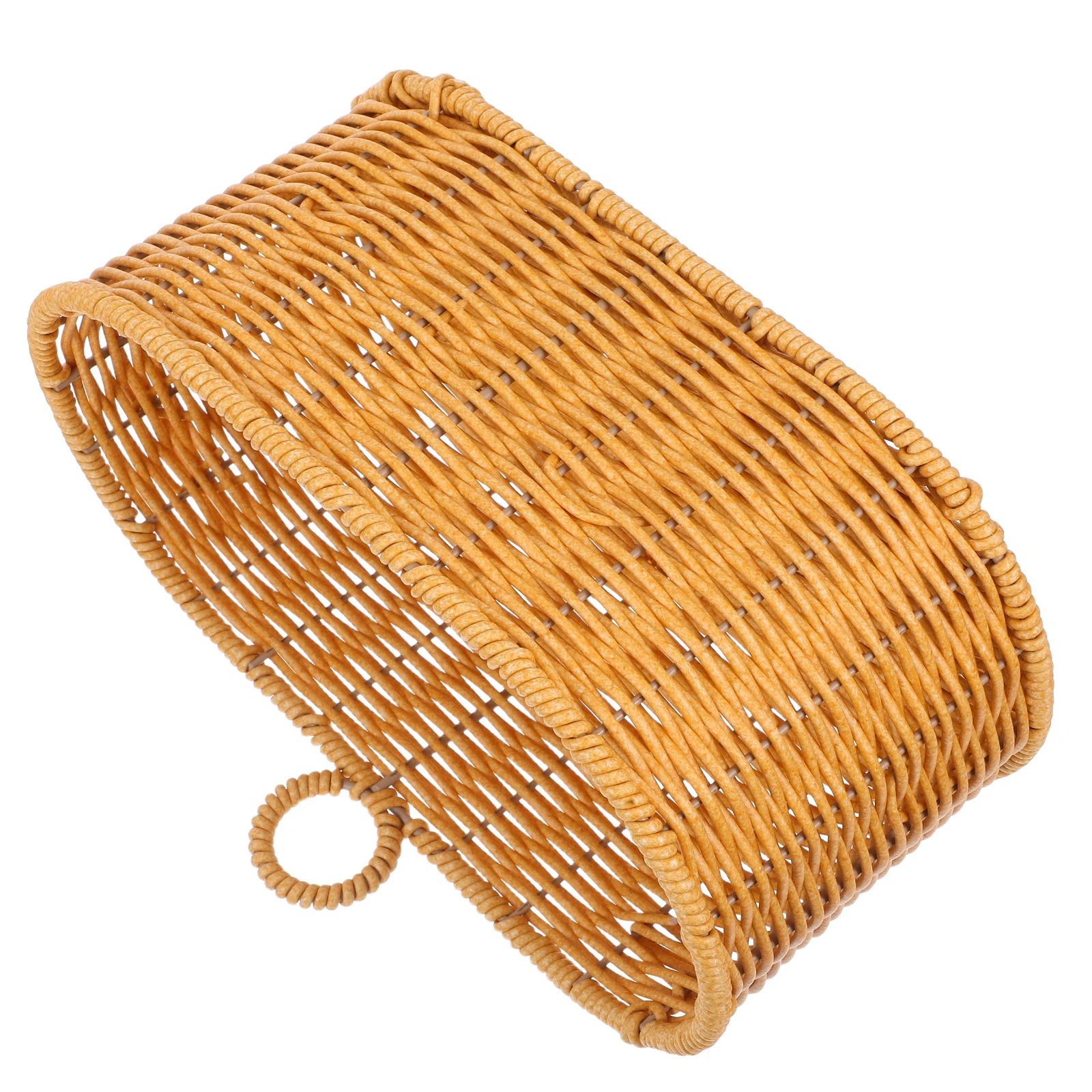 

Kitchen Hanging Basket Storage Wall Mounted ganizer Rattan Yellow Iron Front Door Flower Baskets Wall Hang Storage Mount Woven