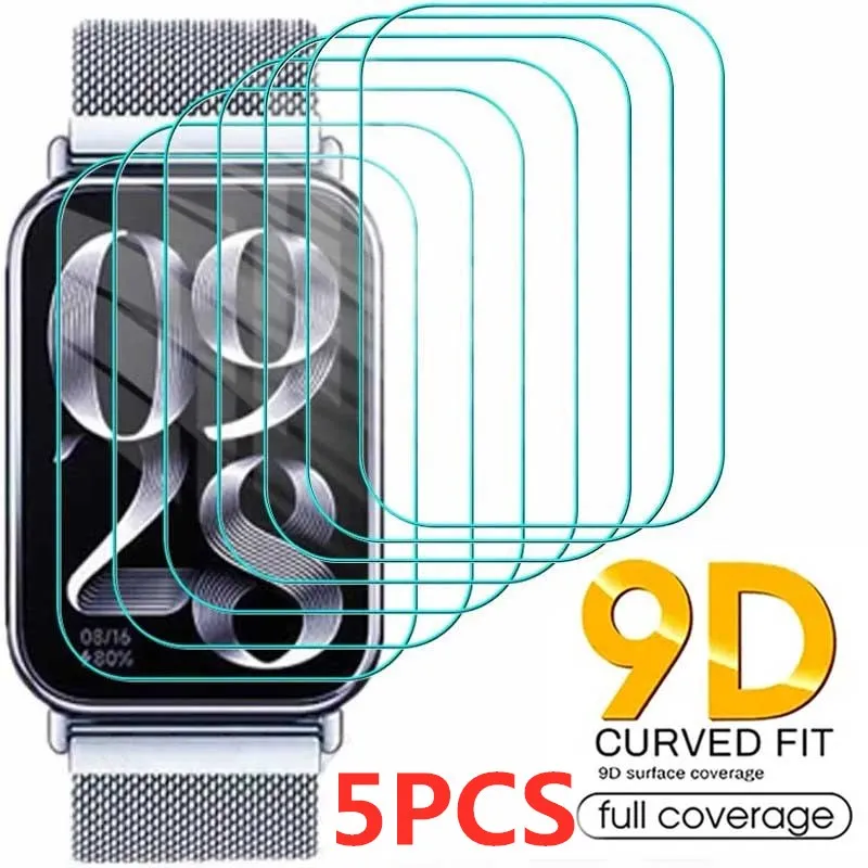 Tempered Glass Screen Protector for Xiaomi Miband 8 Pro Full Coverage Ultra-clear Smart Watch Protective Film for Mi Band 8 Pro