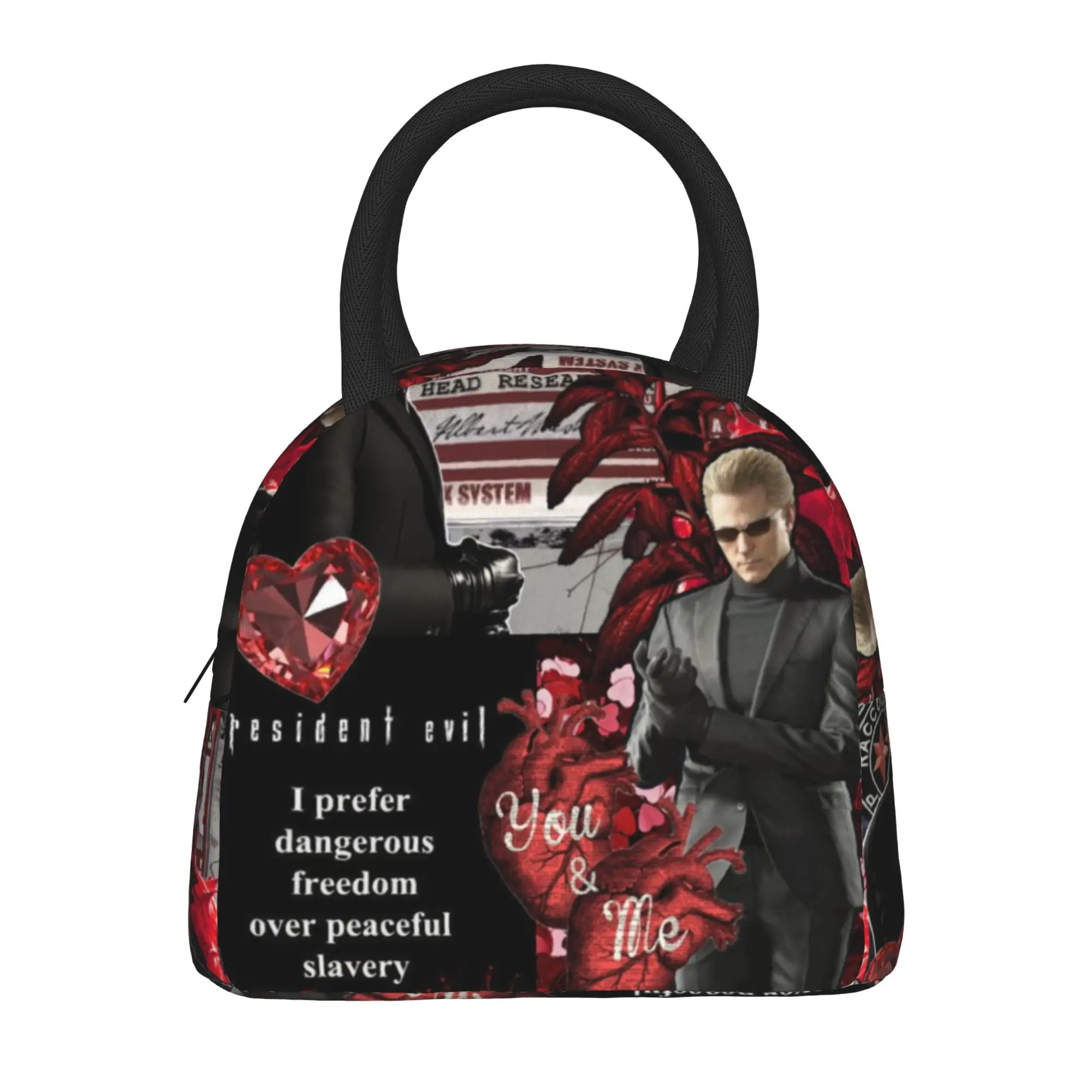 Insulated Lunch Boxes Albert Wesker Residented Evils Product  Lunch Food Box Unique Design Thermal Cooler Lunch Box For School