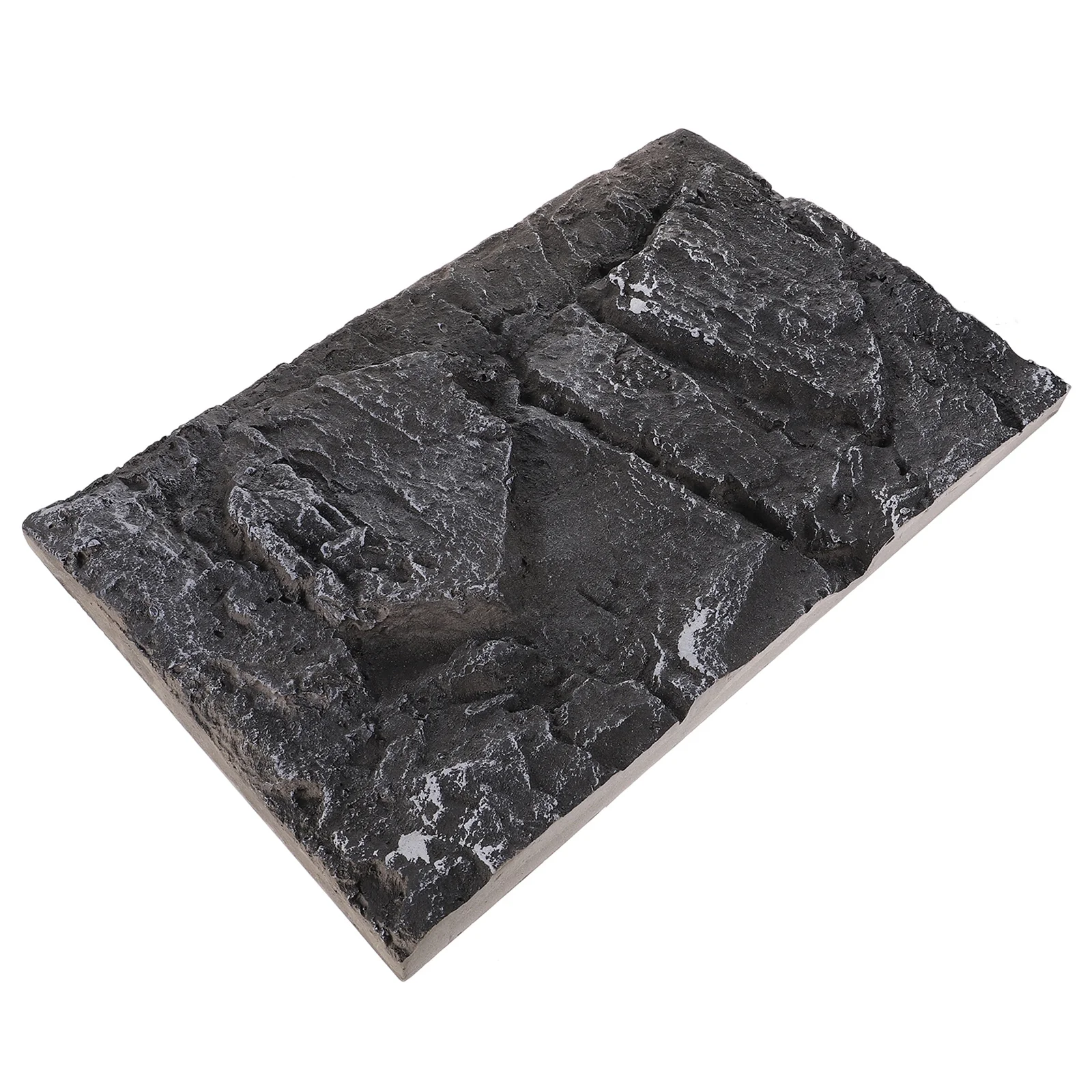 

Reptile Tank Pet Habitat Backdrop Panel PU Material 3D Turtle Background Black Wall Terrarium Habitat Decor Pet Box