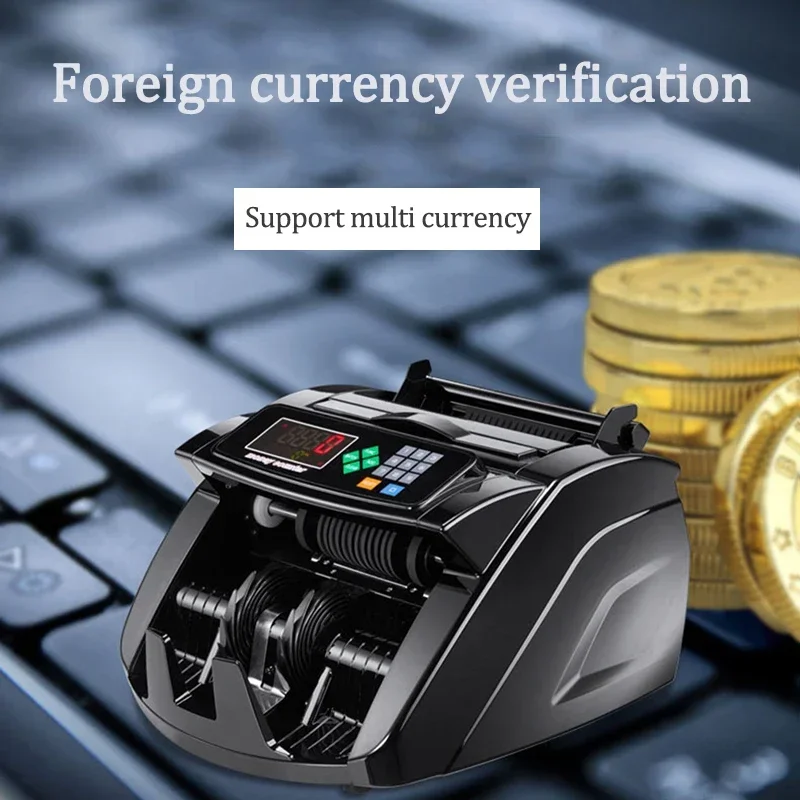 New Small R689 Smart Foreign Trade Currency Counter Cash Banknote Counter Currency Detector Euro Dollar Pound Sterling LCD Displ