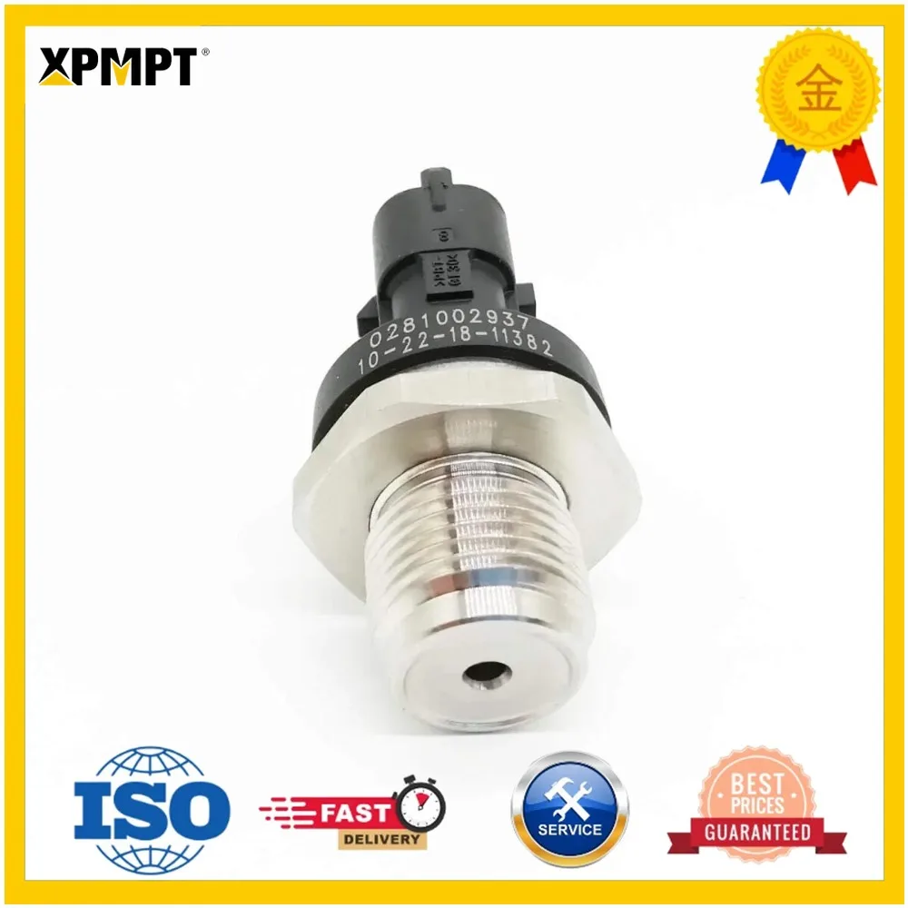 0281002937 6754-72-1210 20973777 Fuel Rail Pressure Sensor Fits for Komatsu PC200-8 PC210-8 PC240-8 Excavator
