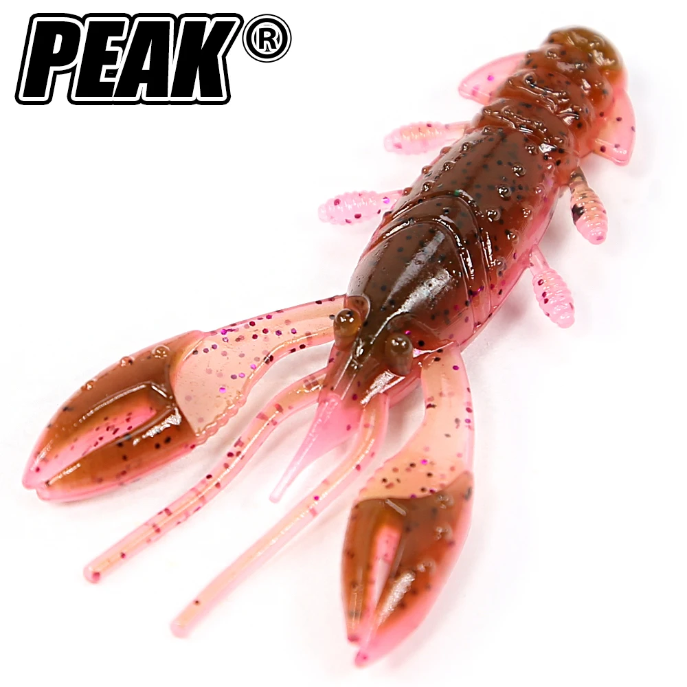 

PEAK Floating Craws Lures 60mm/8pcs Soft Lure Fishing Lures shrimp Lobster Soft Plastic Lure Fishing Lures