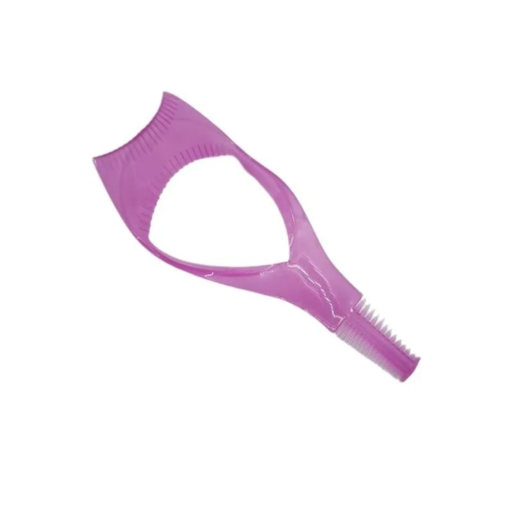 3-in-1-Mascara-Applikator-Vorlage mit Wimpernzange, Schutz und Etui, Eyeliner-Halter, Wimpernhilfe, Augenbrauen-Zeichenwerkzeug