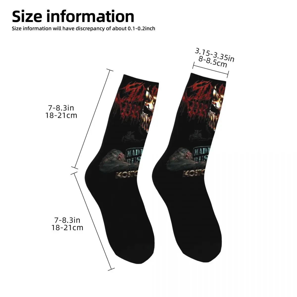 Death Slaughter To Prevail Kostolom Band Socks Accessories For Men Women metal Middle Tube Socks Soft Birthday Present