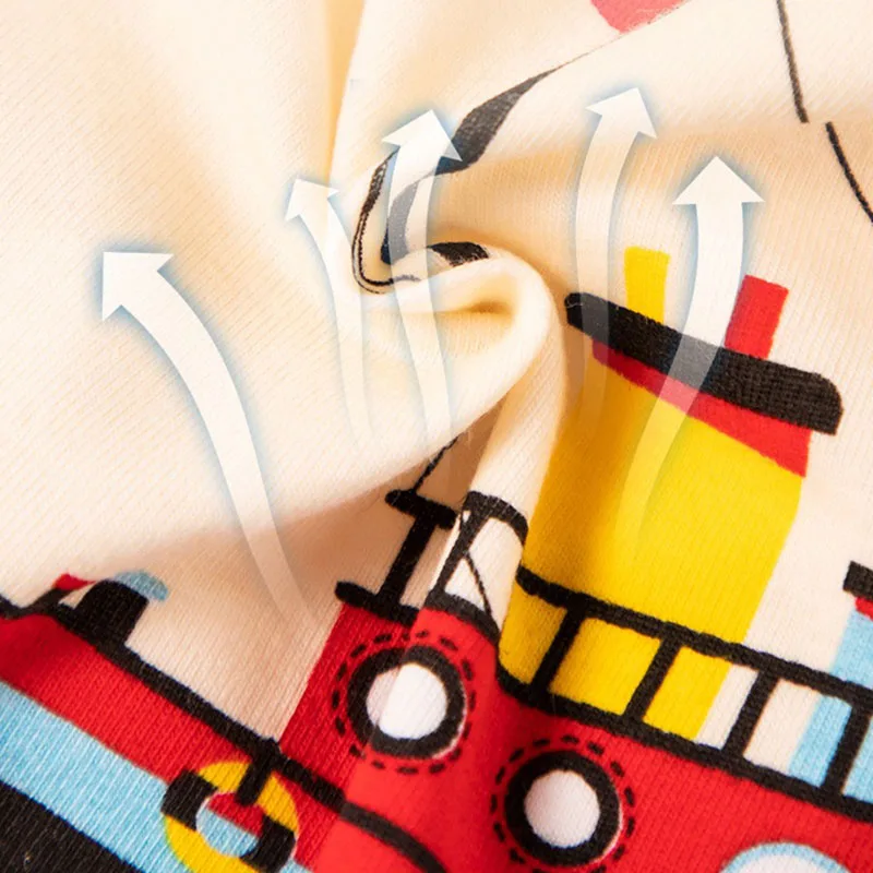 4/8 Pieces Random Patterns Boys Boxers Cotton Children's Underwear Figure Hero Dinosaur Excavator Print Boys Boxer Shorts Bottom image 5