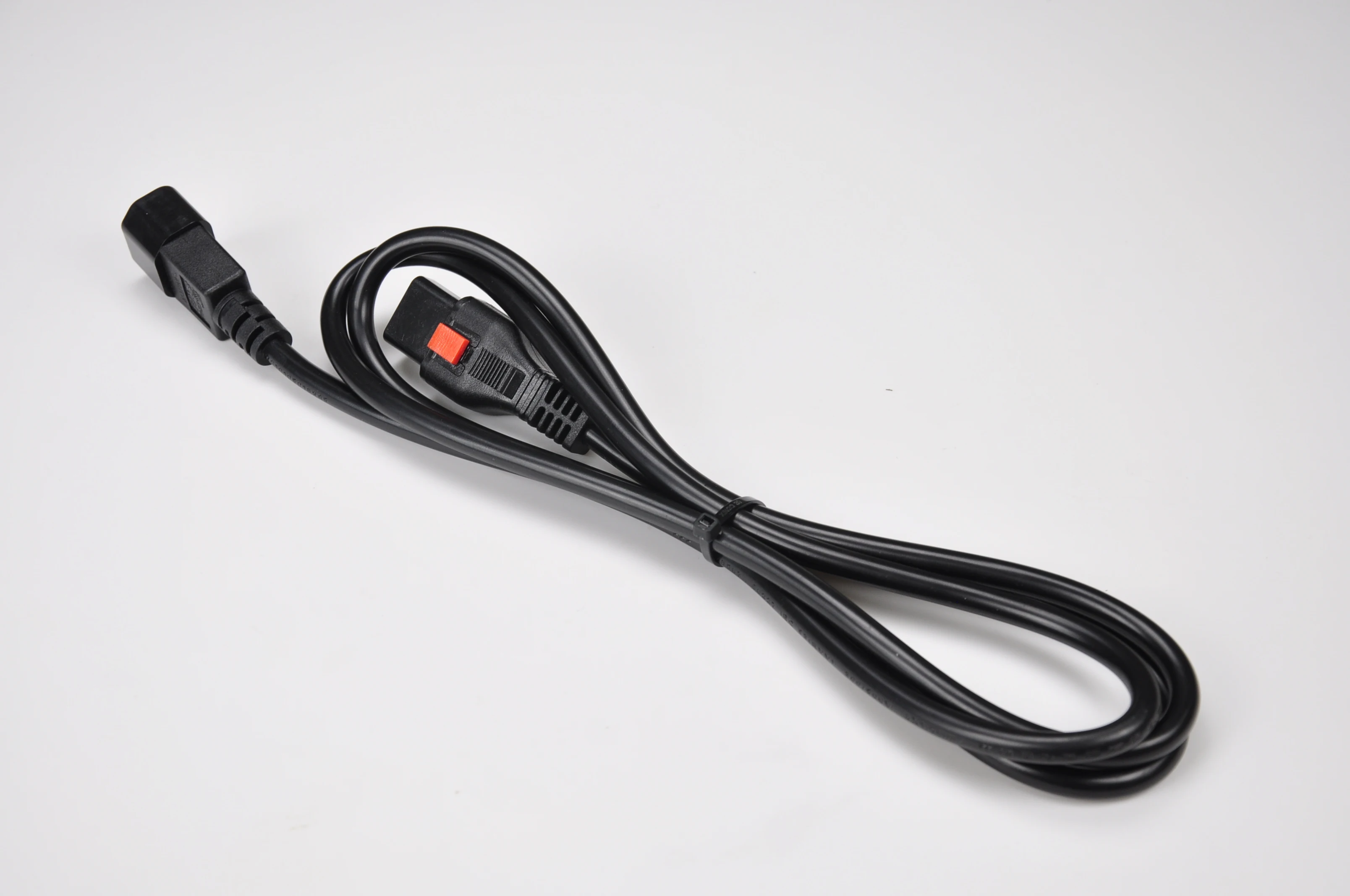 TOWE Locking IEC 320 C14 to C13 Power Cord 10FT 10A 250V Heavy Duty Extension Cable for Server Rack PDU UPS Black
