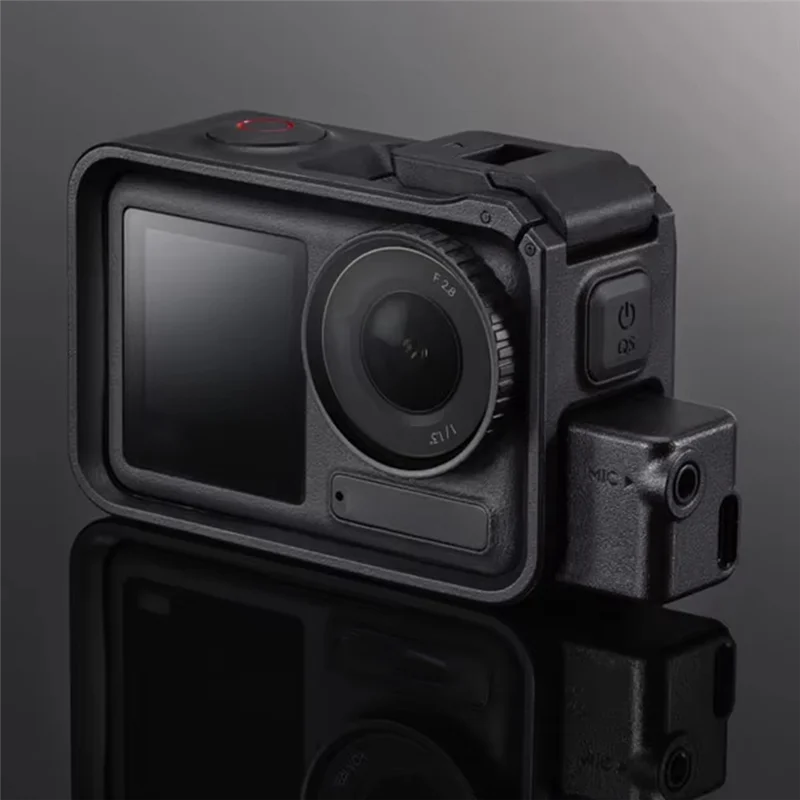 B92B-Professional 3.5Mm Microphone Adapter With Type-C Power Supply For DJI Action 4 Camera 3.5Mm Mic Input Accessory