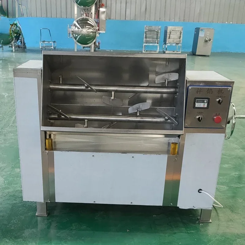 

Customized Explosicum beef ball stuffing equipment Recommended hot pot ingredients mixer Pork ball vacuum stuffing.