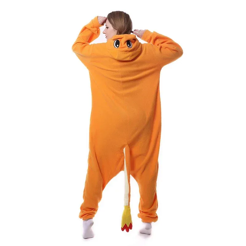 2025 nuevas mujeres Kigurumi Charmander Cosplay disfraz Anime Onesies para pijamas para adultos 1 pieza ropa de casa mono Halloween Chri ☆ ☆ ☆ aa