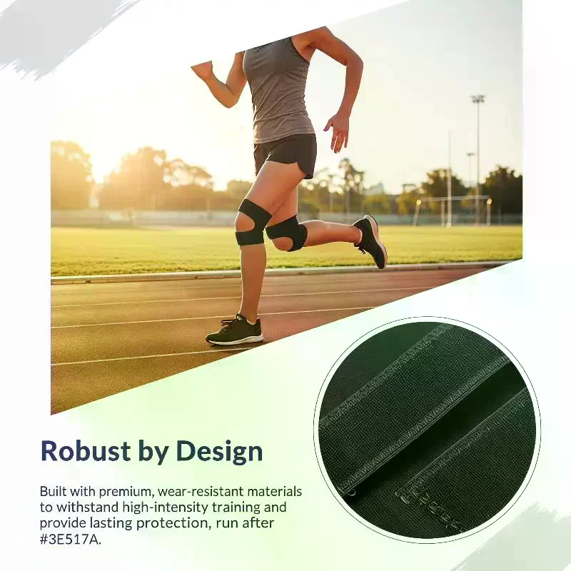 1 Piece Knee Patellar Tendon Knee Support Strape Brace Adjustable Shock Absorption Compression Knee Pad Sleeve for Basketball