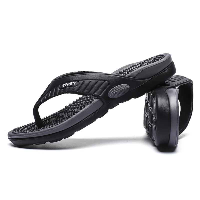 Men Massage Flip Flops EVA Slippers Summer Breathable Beach Shoes Sandals Men Flip Flops Breathable Plus Big Size Men Slipper 46
