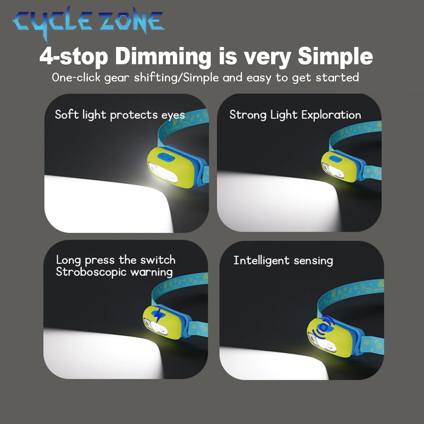 أطفال LED المصابيح الأمامية الاستشعار العلوي نوع C قابلة للشحن رئيس مصباح يدوي رئيس ضوء الشعلة الأطفال تشغيل الصيد ركوب التخييم #2