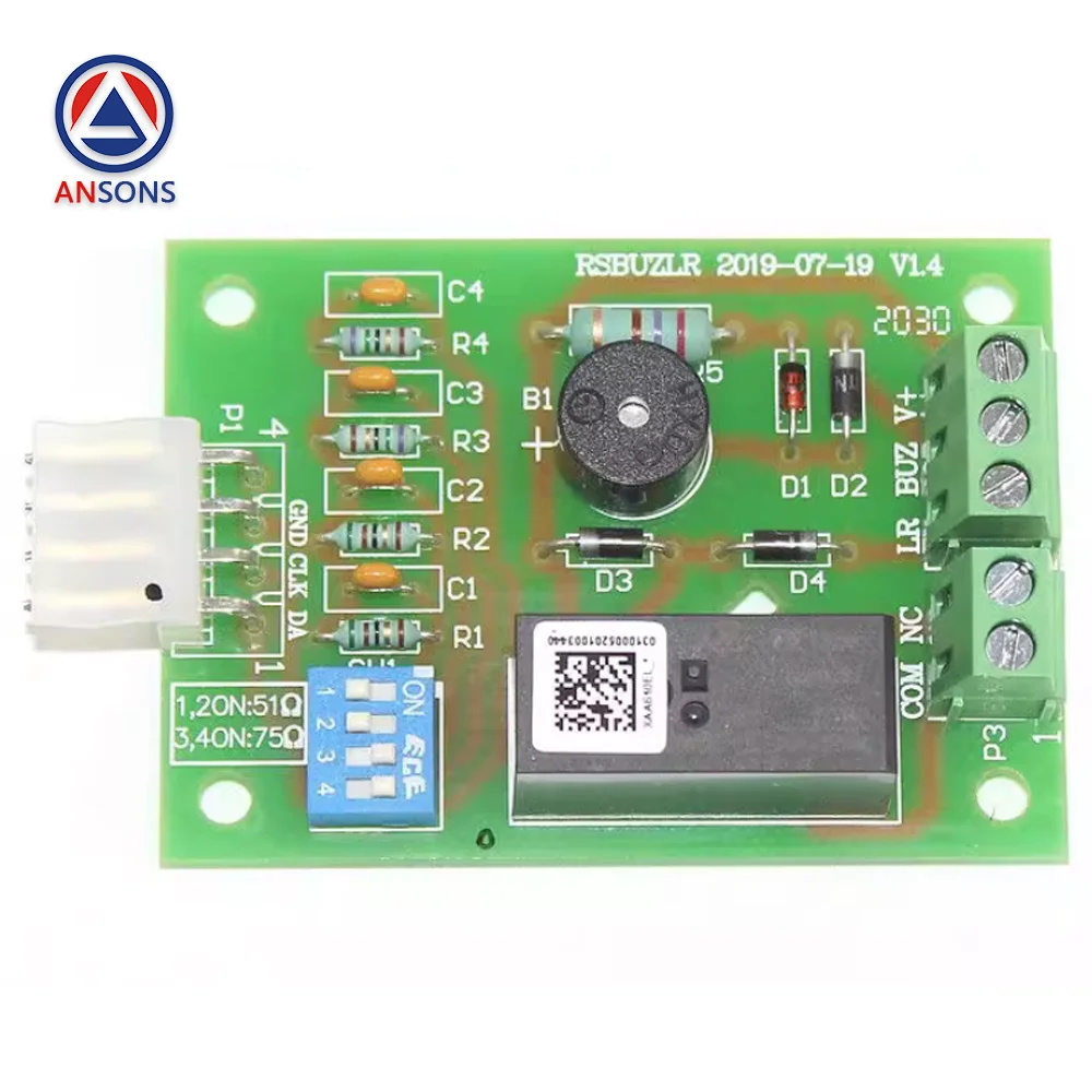 XBA610EH1 A3N96117 RSBUZLR XAA610EL1 OTIS مصعد الجرس محطة لوحة دارات مطبوعة Ansons قطع غيار المصاعد