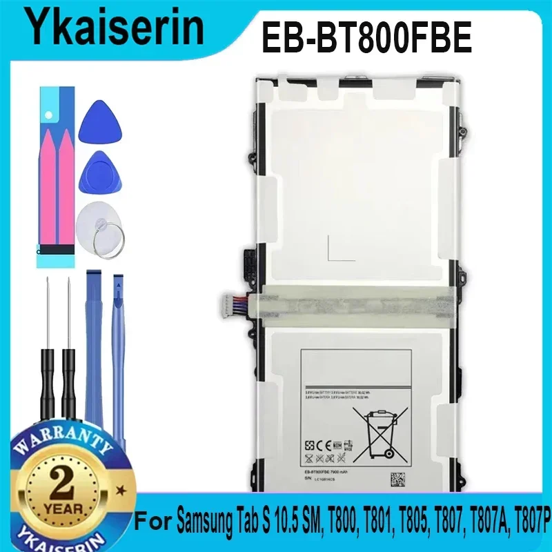 EB-BT800FBU Tablet Battery for Samsung GALAXY Tab S 10.5 SM-T805C/T800/T801/T805/T807 EB-BT800FBE EB-BT800FBC 7900mAh New + NO