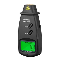 HoldPeak Laser Tachometer HP-9236C Speed Meter Digital Diagnostic-tool Photo LCD RPM Meter Engine Motor Non-contact Tachometer