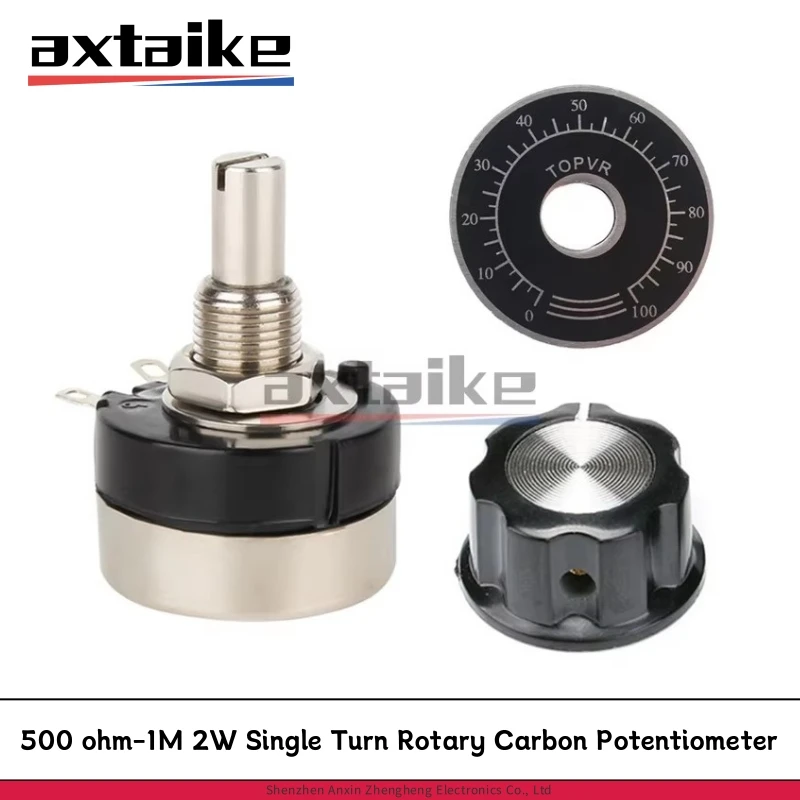 1 Set RV30YN20S B102 B202 B502 B103 B203 B503 B104 B105 1K 5K 20K 10K 100K 1M RV30YN 2W Single Turn Rotary Carbon Potentiometer