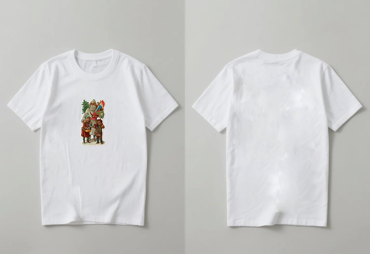 

The latest casual fashion short sleeved shirt with Christmas style Santa Claus print in 2025 suitable for both men and women