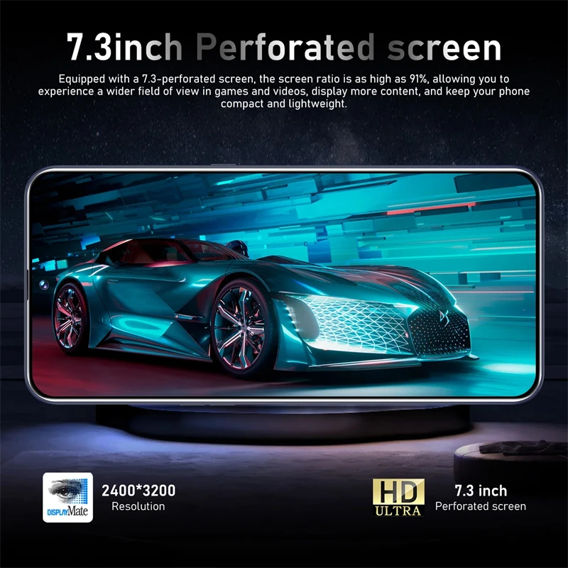 هاتف ذكي جديد 7800 مللي أمبير في الساعة 16 + 1 تيرا بايت 2025 M7 Pro بشاشة 7.3 بوصة 72 + 108 ميجابكسل ثنائي الشريحة 5G هاتف محمول Android14 الهواتف المحمولة Snapdragon8 gen3