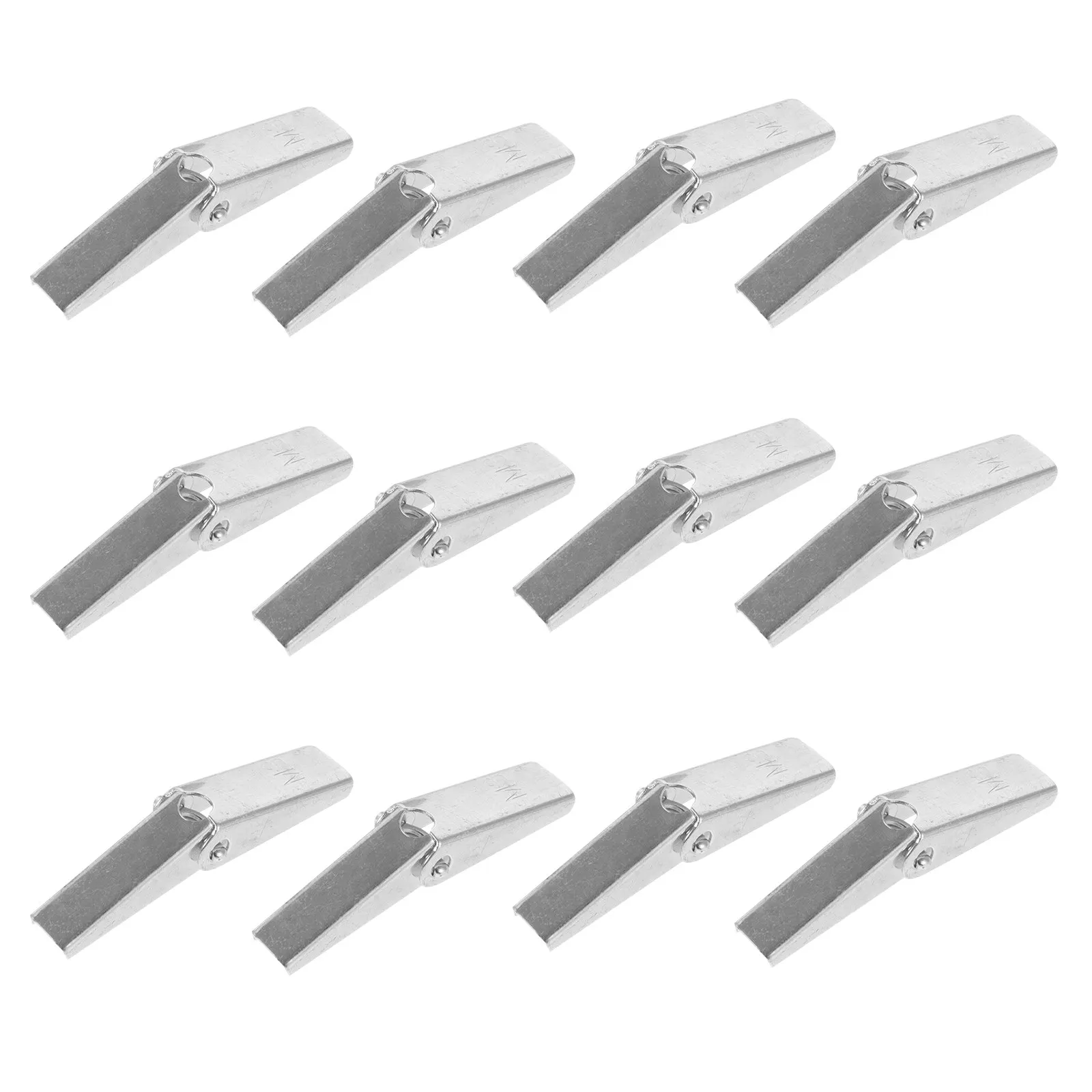 12pcs Heavy-Duty Hollow Wall Anchors – Toggle Bolts with Wing Nuts, M3 Galvanized Iron Drywall Fixings