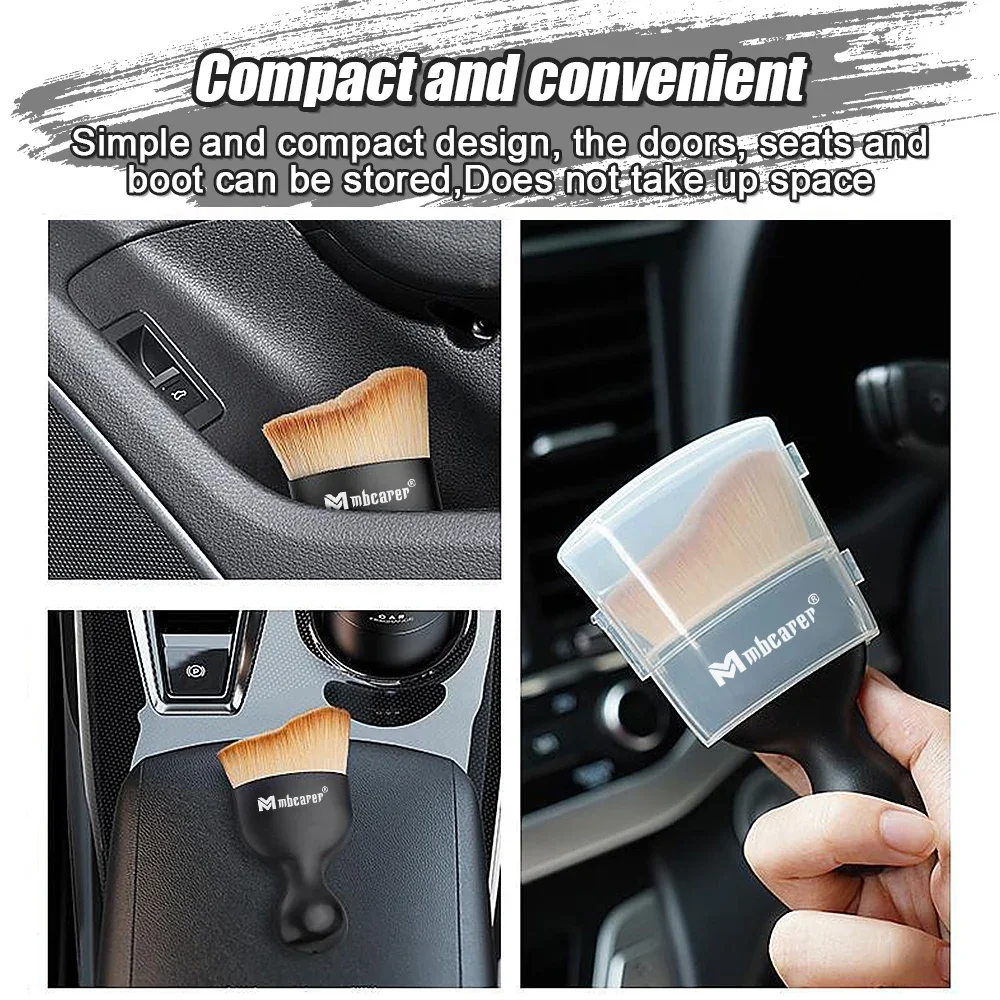 Car Interior Nylon Cleaning Soft Brush Dashboard Air Conditioner Outlet Detail Cleaning Brush Gap Dust Removal Articles for Cars