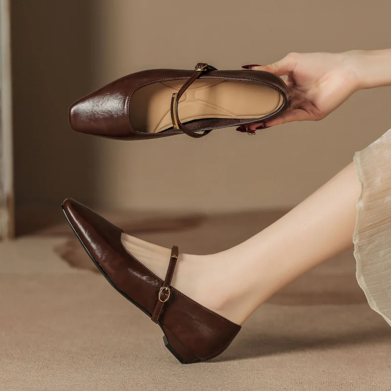 

Super soft loafers, slip-on Mary Jane low-heeled shoes, comfortable shoes for all ages, women's autumn casual shoes