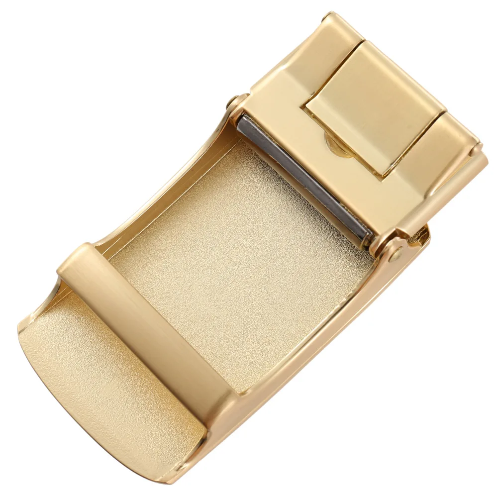 เข็มขัดผู้ชายแบบไม่มีหัวเข็มขัด ทำจากโลหะผสมสังกะสี สไตล์ลำลอง แฟชั่นอเนกประสงค์ หัวเข็มขัดอัตโนมัติ ขนาด 3.5 ซม.