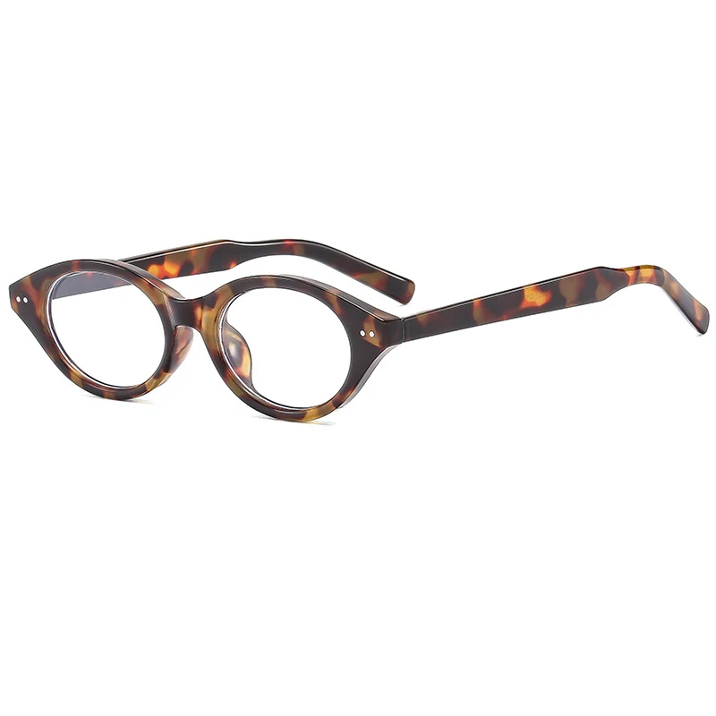 Vintage Retro Schildpatt-Katzenaugen-Brille für Damen Blaulichtfilter Lesebrille Nerd-Chic Brillengestell für Korrekturbrillen