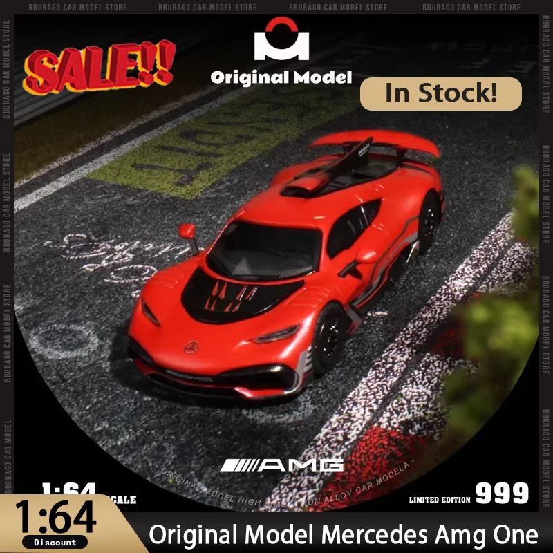 

Новая в наличии оригинальная модель 1:64 Mercedes-Benz Amg One, модель из сплава, ограниченная серия, миниатюрные литые украшения, игрушки на заказ для детей
