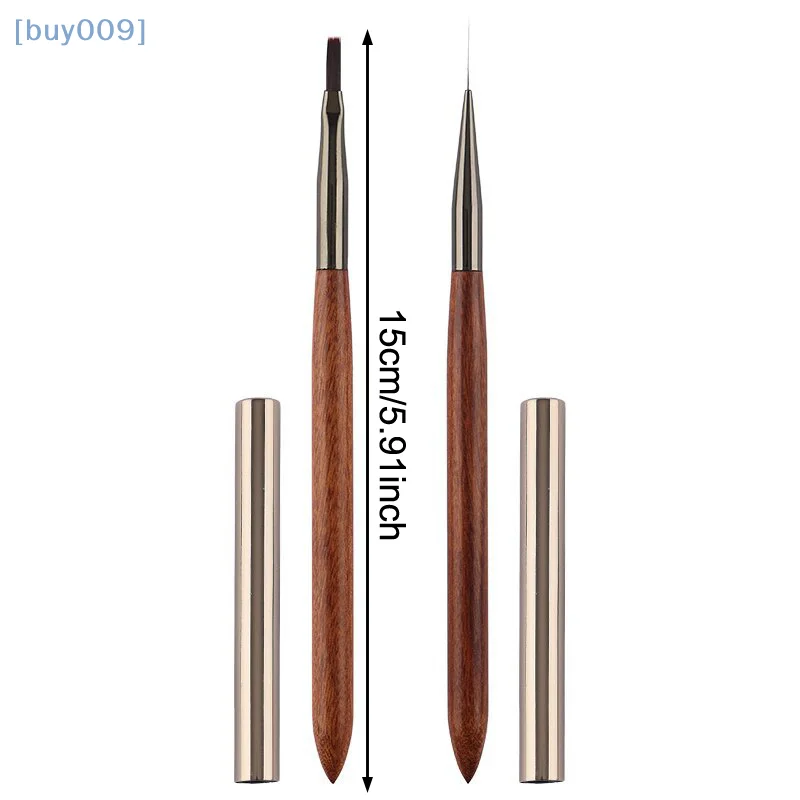 【buy009】متين خشب الصندل القطب مسمار فرشاة فنية المهنية مسمار بطانة فرشاة مسمار الفن العلاج بالضوء القلم مسمار اللوحة فرشاة