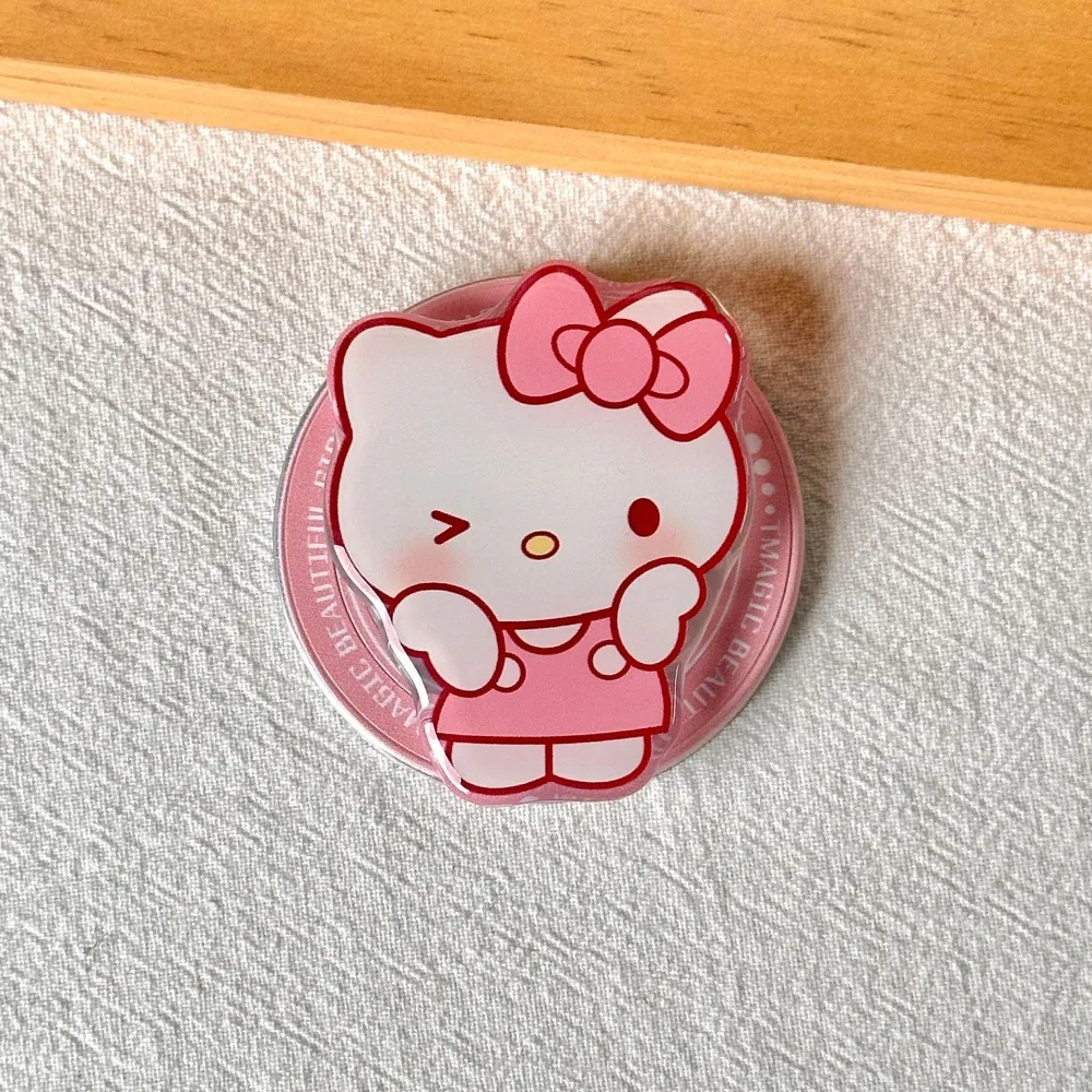 سانريو Kawaii مرحبا كيتي كورومي حامل قابل للتوسيع حامل قابل للطي Magsafe PopSockets المغناطيسي آيفون لوسادة Griptok