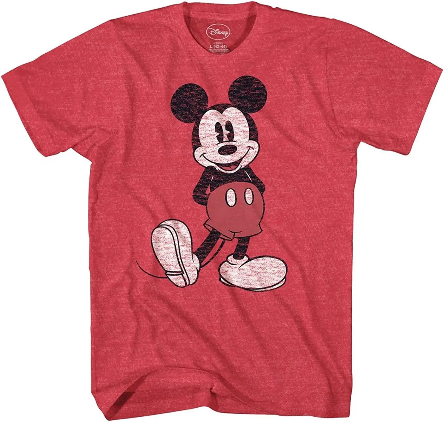 MINISOXDisney Men's Full Size Mickey Mouse Distressed Look T-Shirt