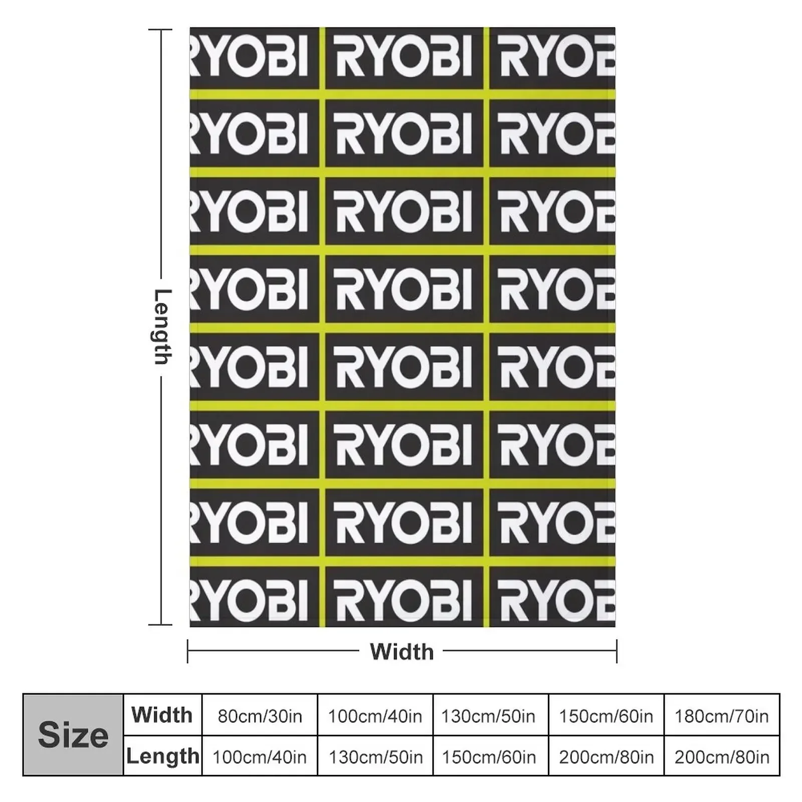 Ryobi Throw Blanket Tourist funny gift Blankets