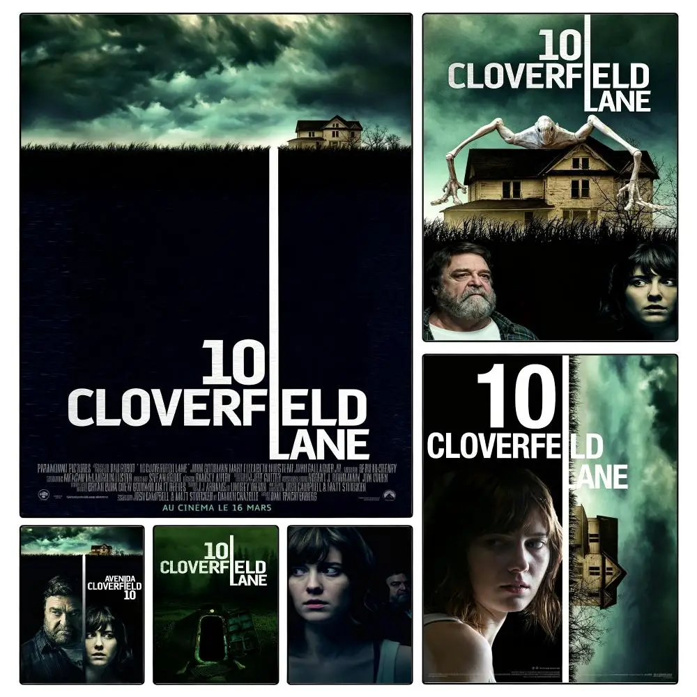 movie 10 Cloverfield Lane Poster Poster Waterproof HD Unframed Self‑Stick Decor Wall Art for Home Room Decoration Gift