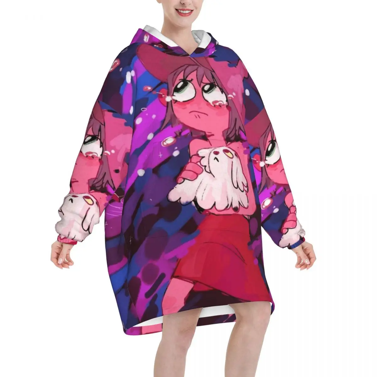Midnights Gospes Blanket Hoodie Wearable Blanket Oversize with Pocket Warm Sleeping Bag Soft Cozy Onesie