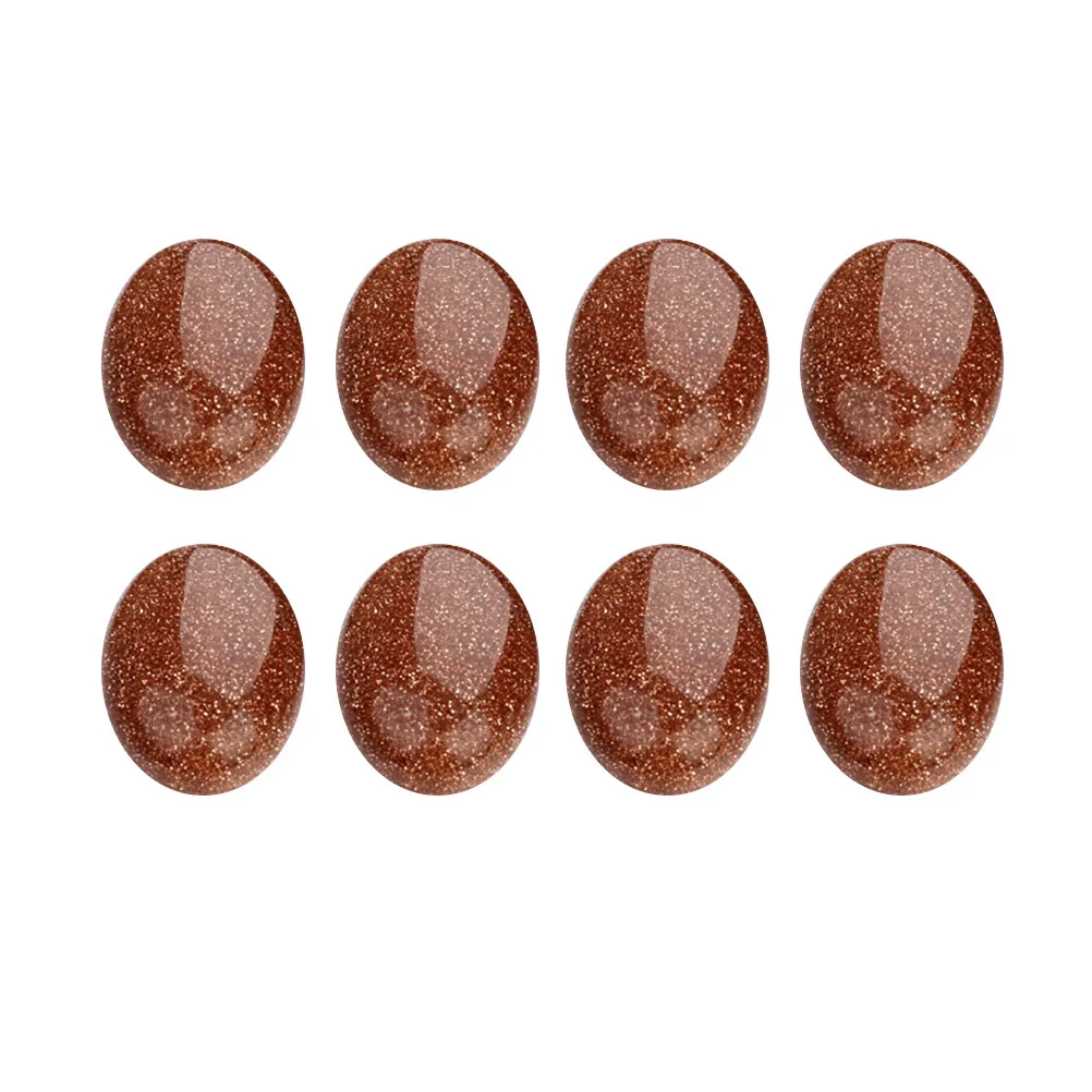 

10 Pcs Gem Patch Oval Gemstone Patches DIY Jewelry Making Accessories Eye-catching Accessory Flat Back