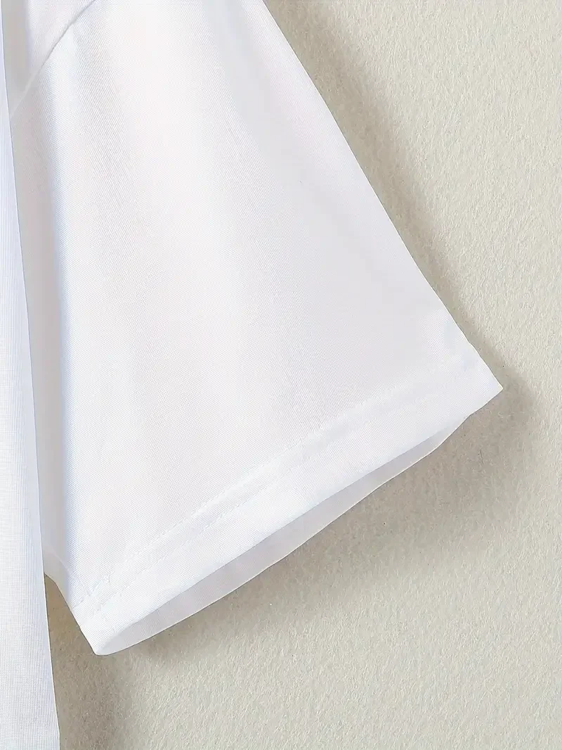 T-Shirt mit orangefarbenem Aufdruck, kurzärmelig, Rundhalsausschnitt, lässiges Oberteil für Sommer, Frühling, Damenbekleidung, bedruckt