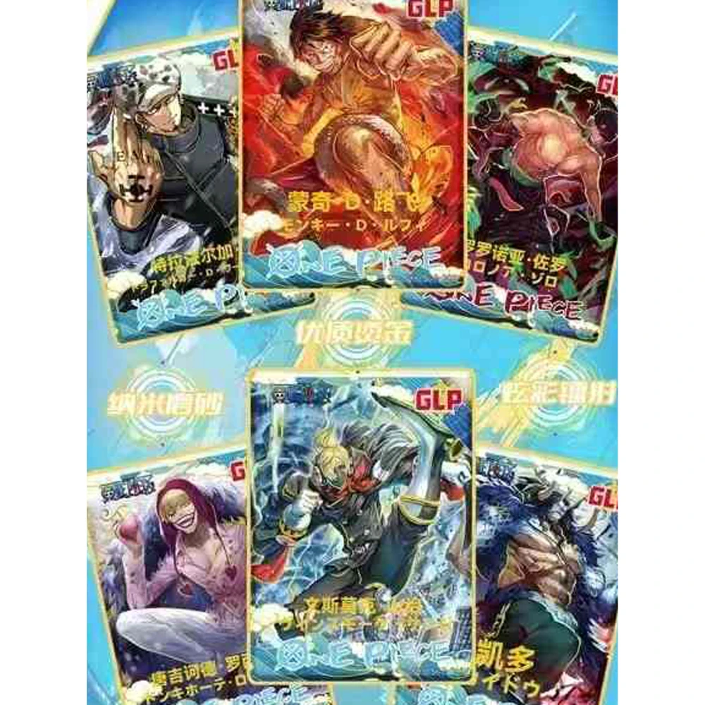 ขายส่งใหม่ One Piece คอลเลกชันการ์ด Wanyu การผจญภัยของ Egghead Island Luffy Zoro Nami Chopper Franky แฟลช SsS ZR ของเล่น