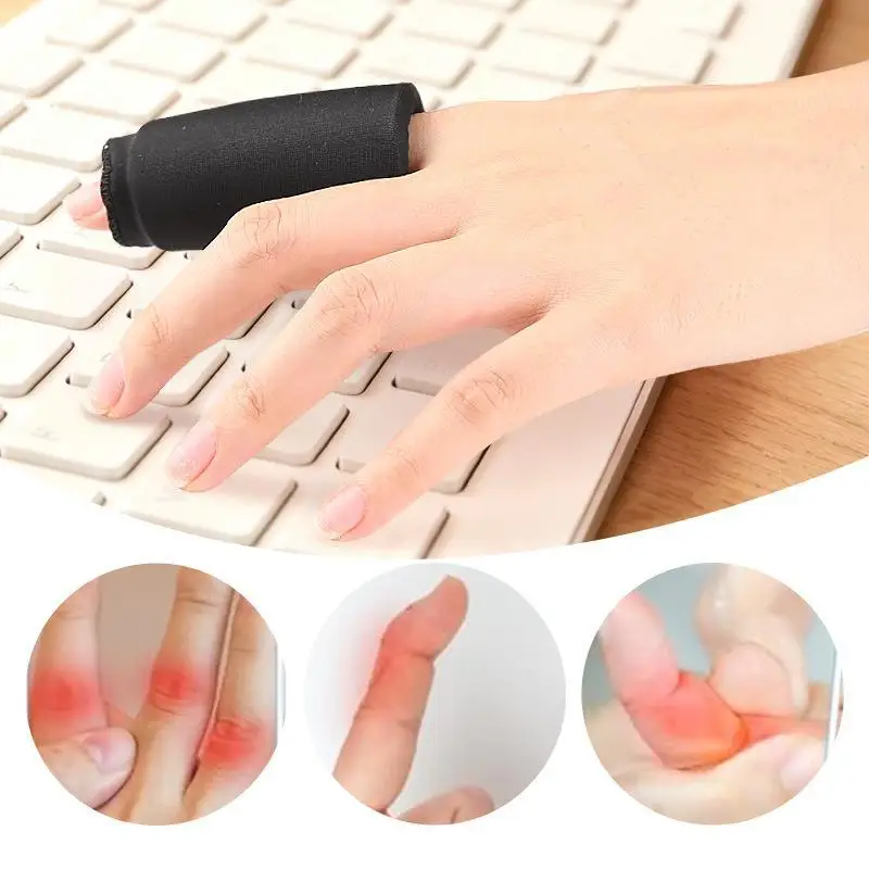1/2Pcs Professional Flexible Compression Gel Finger Sleeves Comfortable Elastic Hot & Cold Wrap Soft Gel Sponge Ice Sleeves