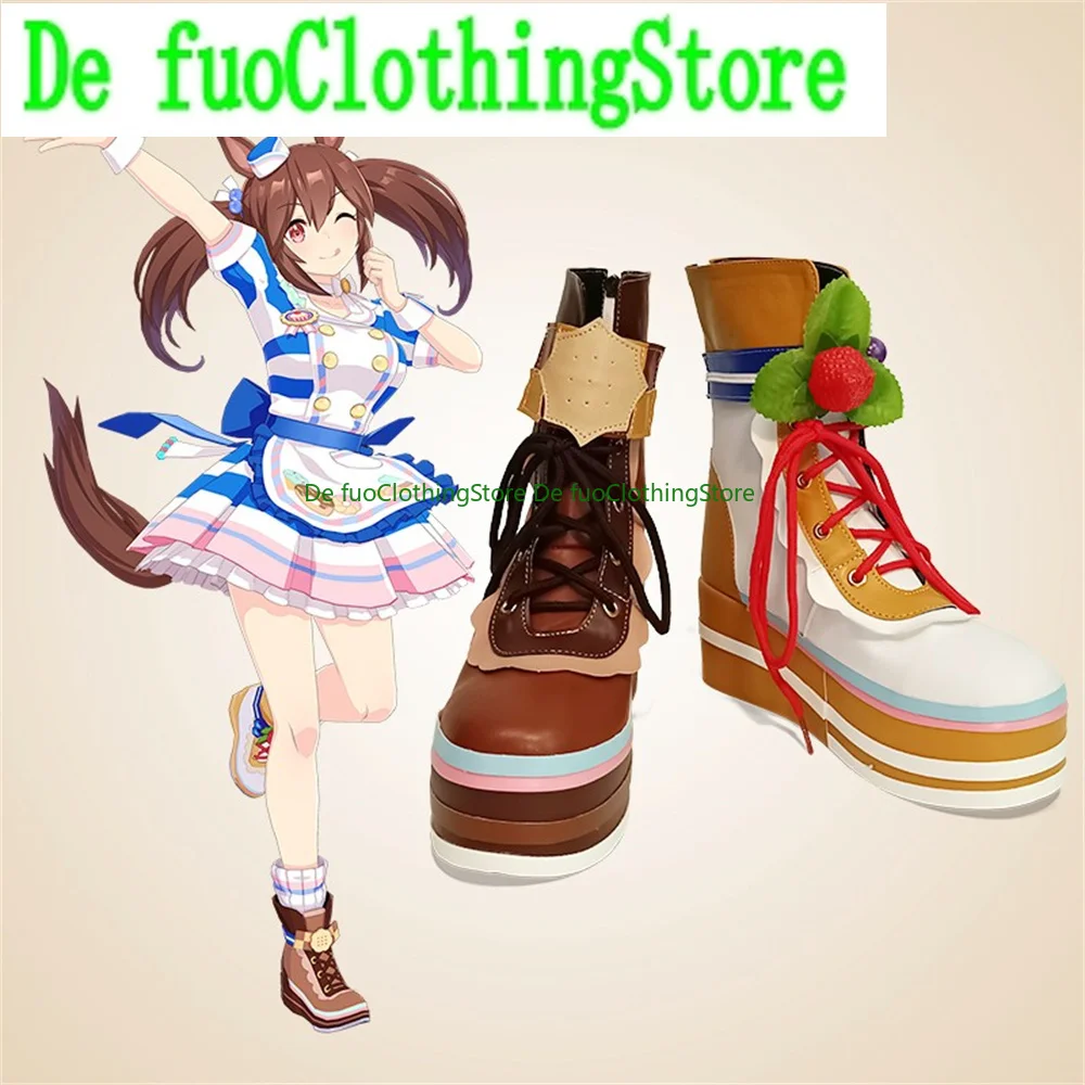 

Umamusume Pretty Derby Hishi Akebono Обувь для косплея Сапоги Игра Аниме Хэллоуин Рождество DefuClothing Магазин обуви