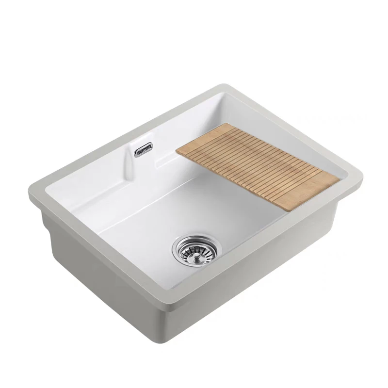 

Balcony ceramic laundry basin with rubbing board Undercounter Embedded household deepened face wash Laundry pool Sink