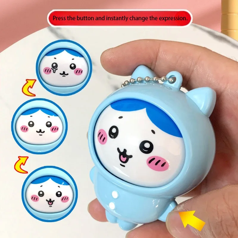 New Facial-replacement Cartoon Plush Keychain Decorative Pin for The Schoolbag Cute Doll Gift and Book Bag Accessory.