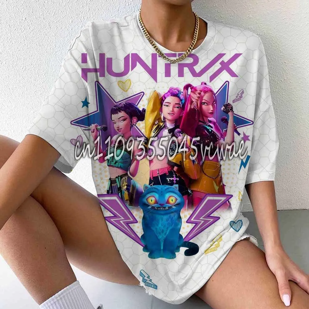 

Одежда для беременных Hasbro: Хит продаж – футболка в корейско-американском уличном стиле K-pop Witch Hunt, оверсайз, для взрослых, подарок